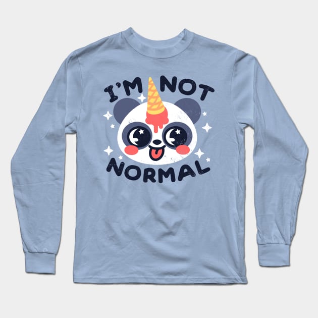 Pandacorn not normal Long Sleeve T-Shirt by NemiMakeit